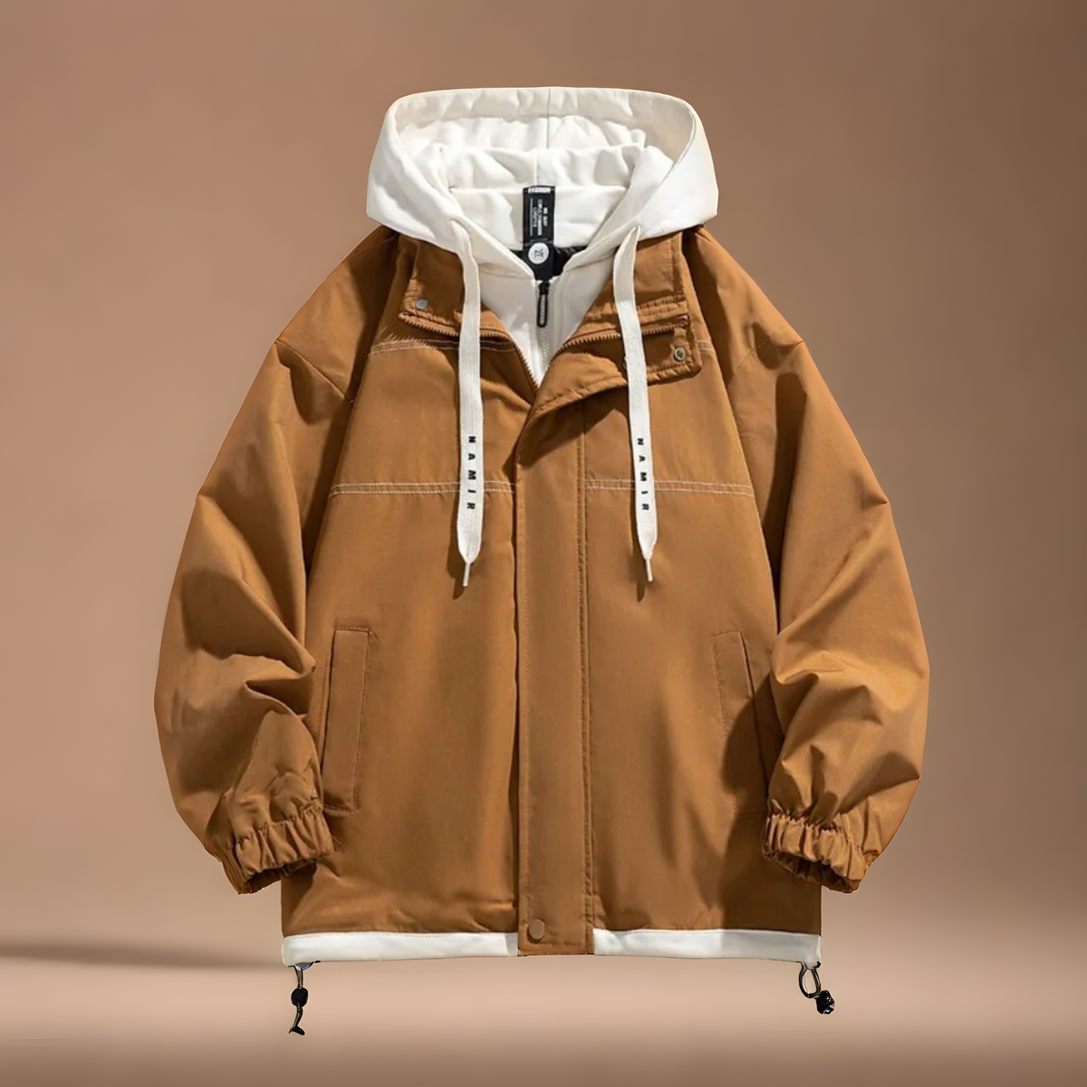 Herren Jacke Regular Fit mit Kapuze und gefüttertem Innenfutter
