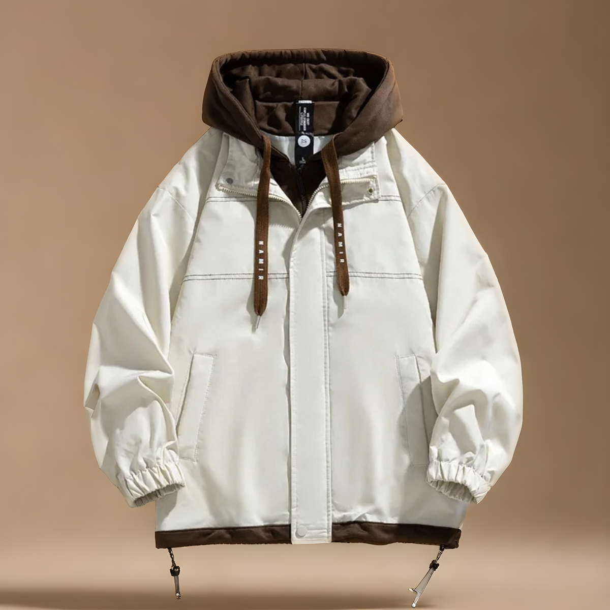 Herren Jacke Regular Fit mit Kapuze und gefüttertem Innenfutter