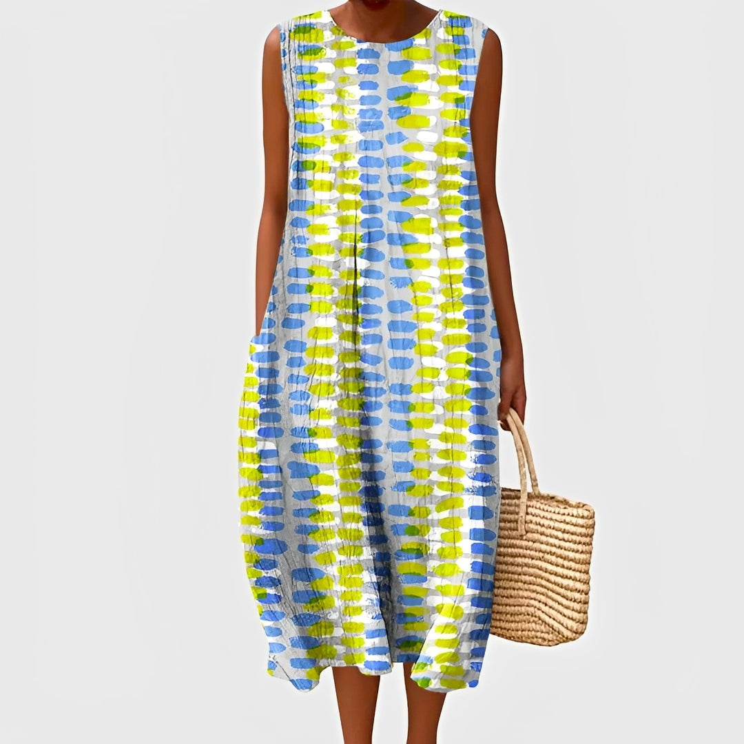 Ärmelloses Damenkleid Regular Fit Freizeit Sommer