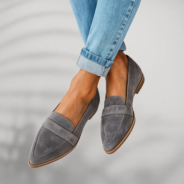 Damen Loafer Casual mit spitzer Zehenpartie bequem und vielseitig