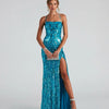Elegantes Abendkleid | Figurbetont & Glamourös mit Schlitz