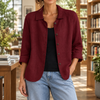 Damen Relaxed Fit Blazer Freizeit mit Knopfleiste