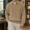 Herren Quarter Zip Pullover Relaxed Fit Freizeit