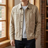 Herren Utility-Jacke Relaxed Fit mit Knopfverschluss und Umlegekragen