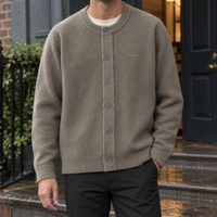 Strukturierter Herren-Cardigan Relaxed Fit Casual