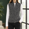Damen Ärmellose Weste Relaxed Fit Casual mit Stehkragen