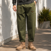 Herren Cargo-Hose, entspannt mit Bundfalte