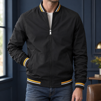 Varsity-Jacke Herren Regular Fit Freizeit bequem vielseitig
