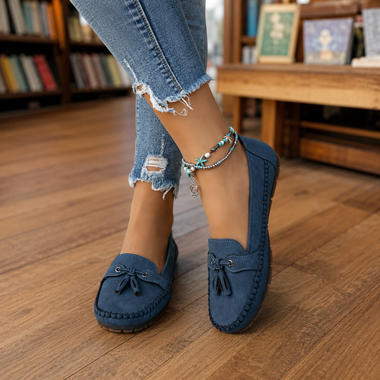 Damen Slipper mit Quasten-Detail