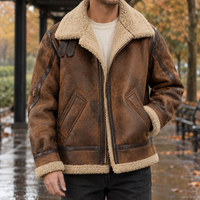Fliegerjacke Herren Relaxed Fit Freizeit