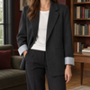 Damen Relaxed Fit Blazer Freizeit Elegant