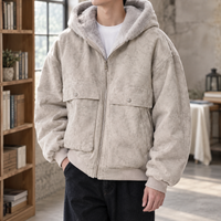 Sherpa Jacke Herren Relaxed Fit Freizeit