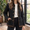 Damen Steppjacke Slim Fit Freizeit mit Rautensteppung