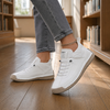 Damen Sneaker mit elastischer Schnürung und breitem Ristband