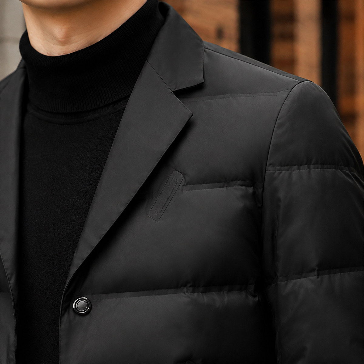 Herren Steppblazer Regular Fit Freizeit Elegant