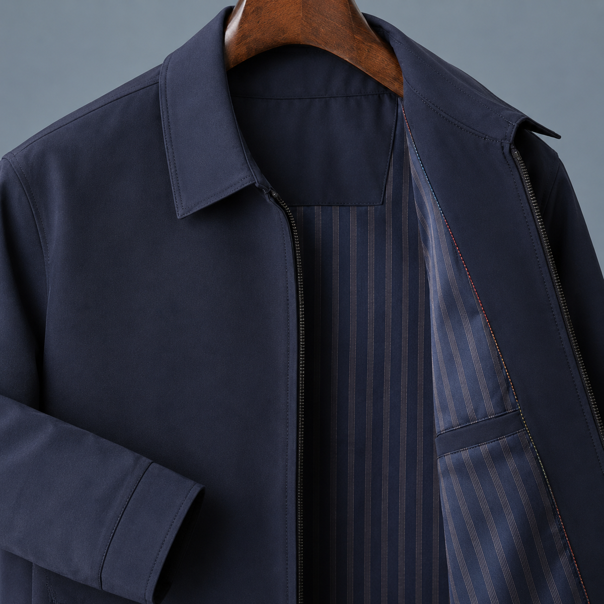 Herren Zip-Jacke Regular Fit Casual mit Reißverschluss