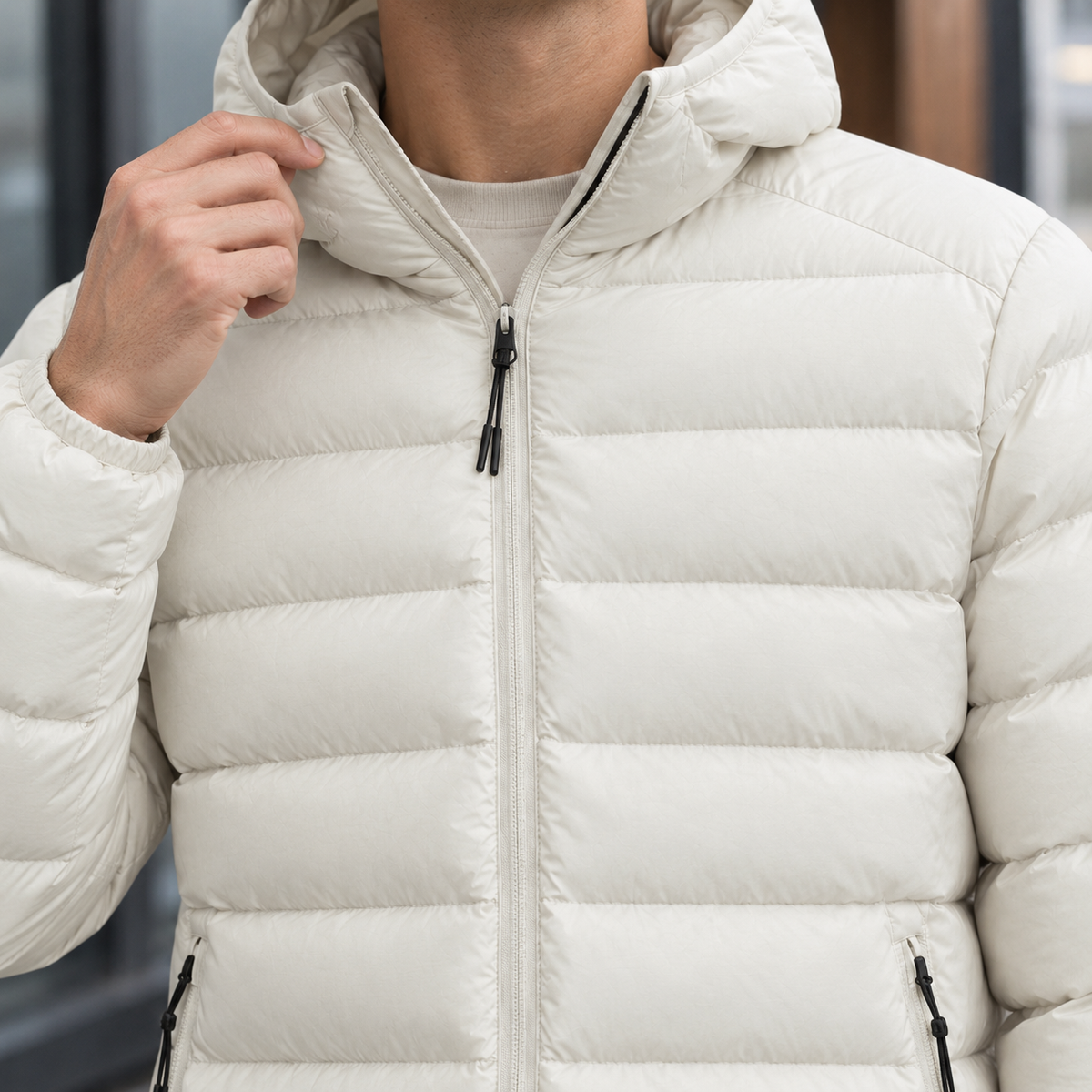 Damen Steppmantel Regular Fit Freizeit mit Kapuze