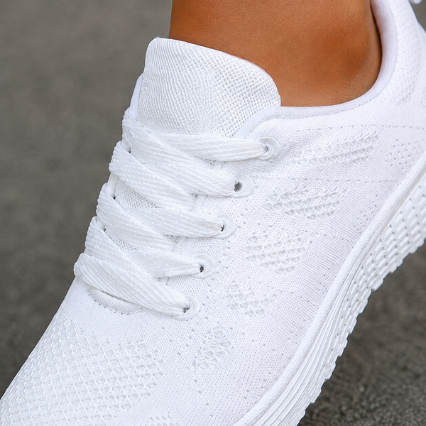 Damen Sneakers Strick mit niedrigem, gepolstertem Schaft