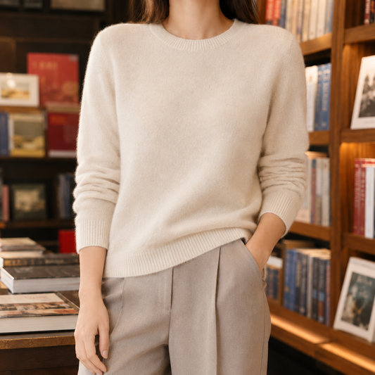 Damen Wollpullover Regular Fit Casual Relaxed