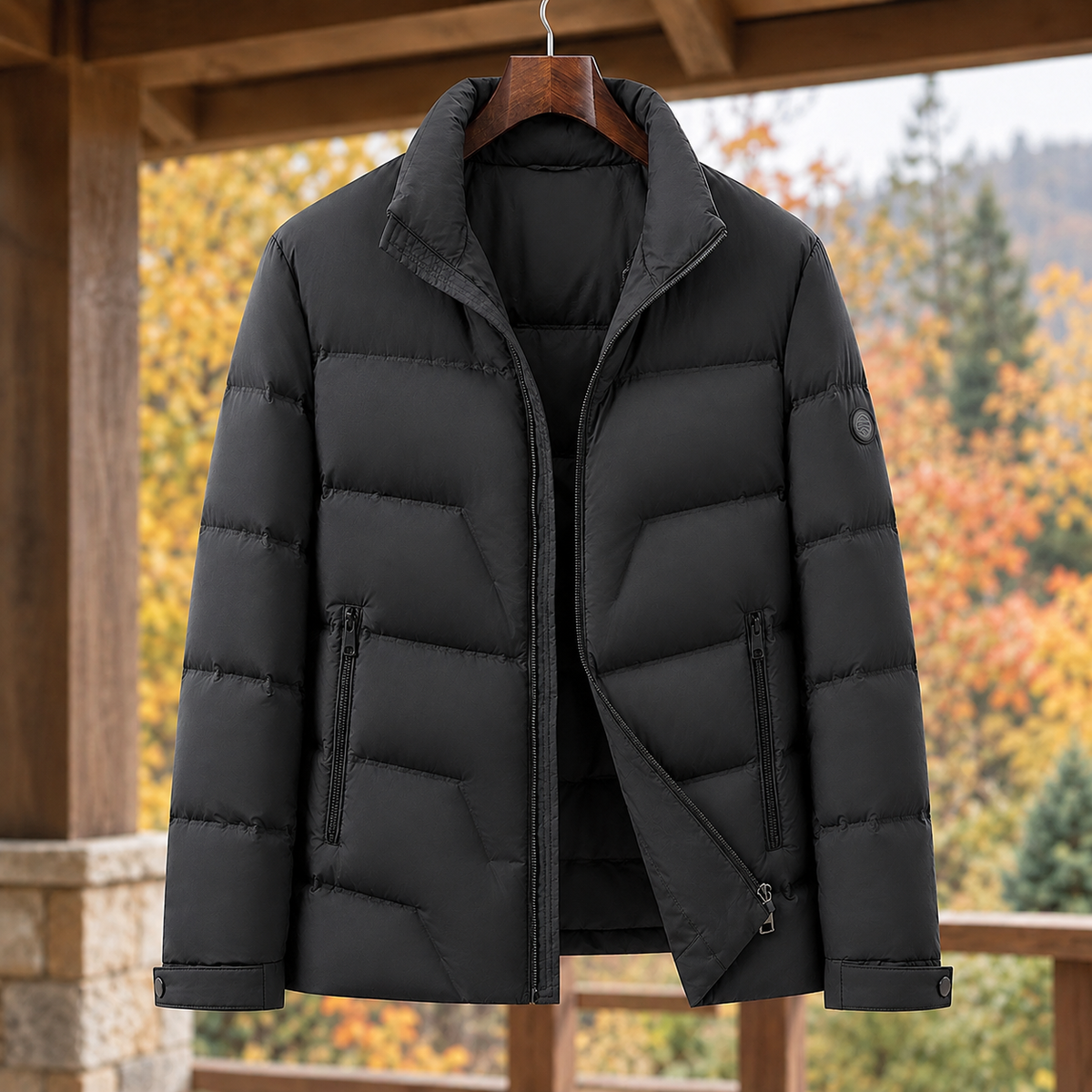 Pufferjacke Herren Regular Fit Freizeit Warm