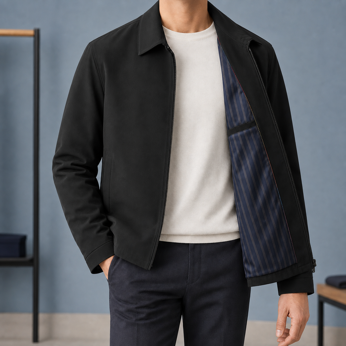 Zip-Jacke Damen Regular Fit Casual Freizeit