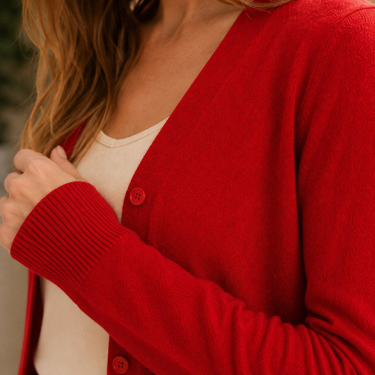 Damen V-Ausschnitt Pullover Regular Fit Freizeit