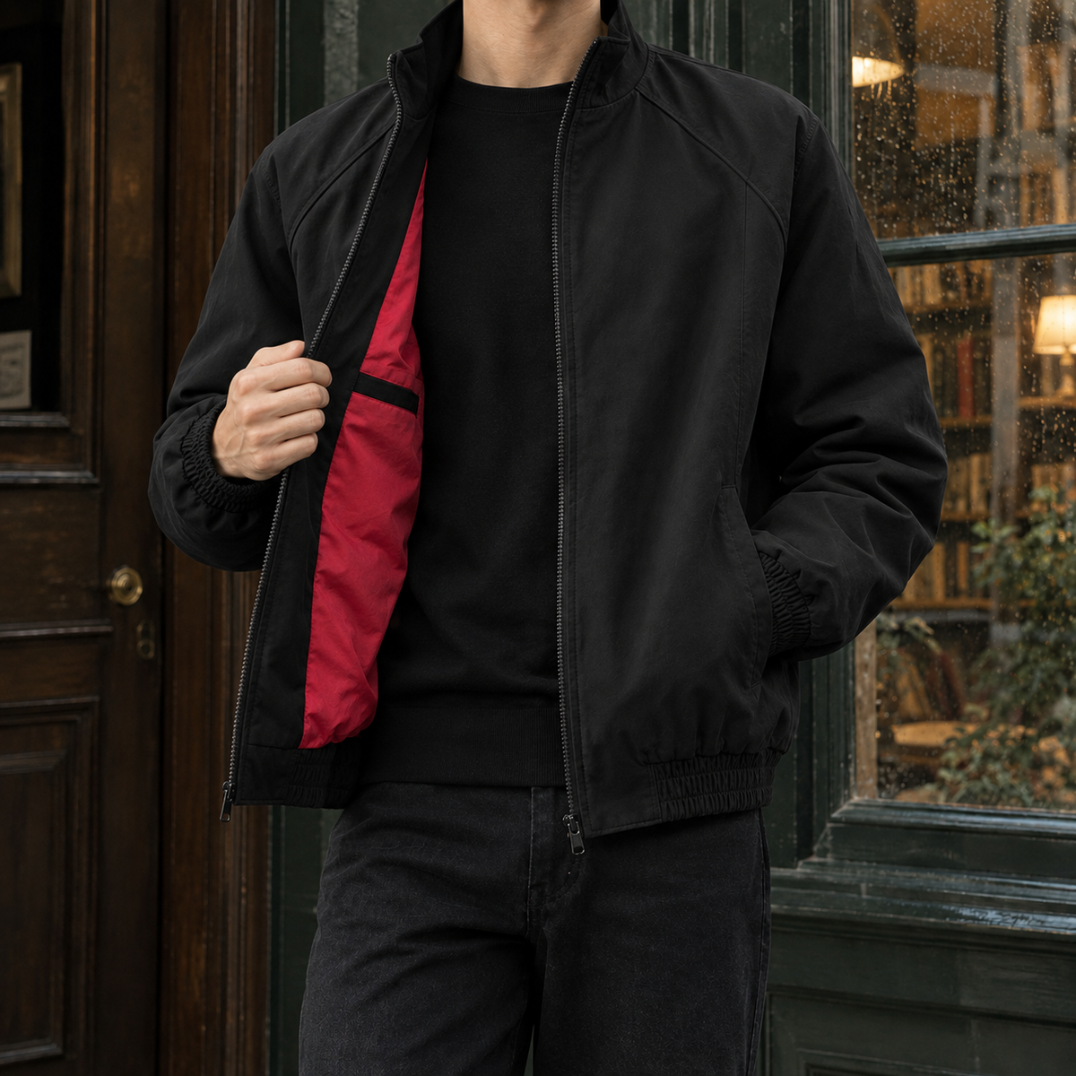 Pilotjacke Damen Relaxed Fit Freizeit