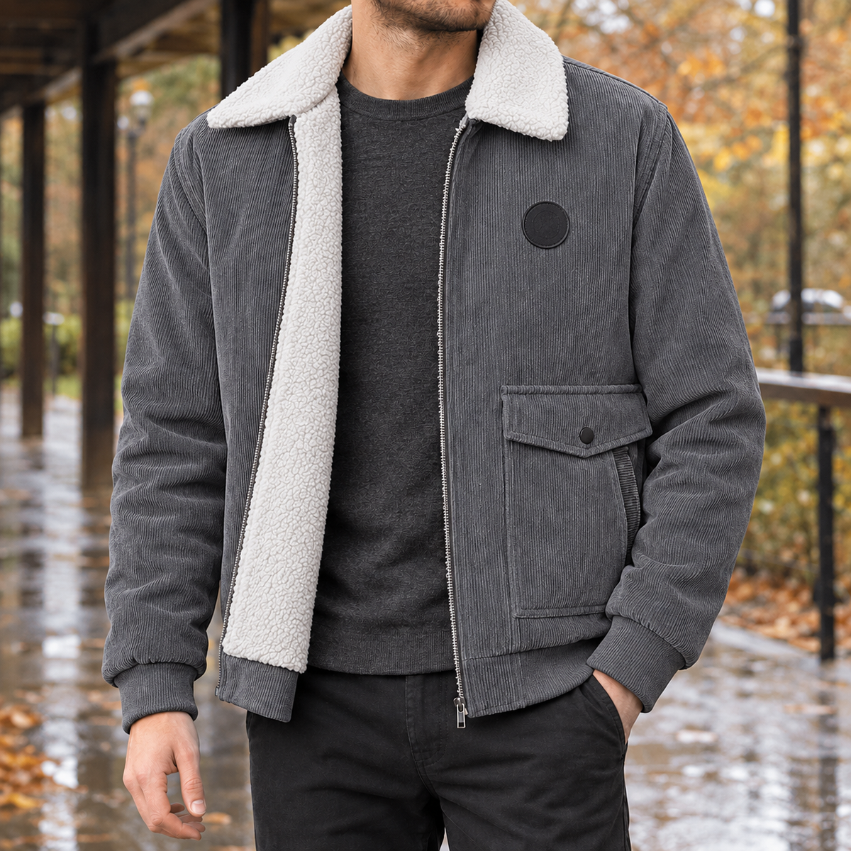 Damen Fleecejacke Regular Fit Casual Winter Freizeit