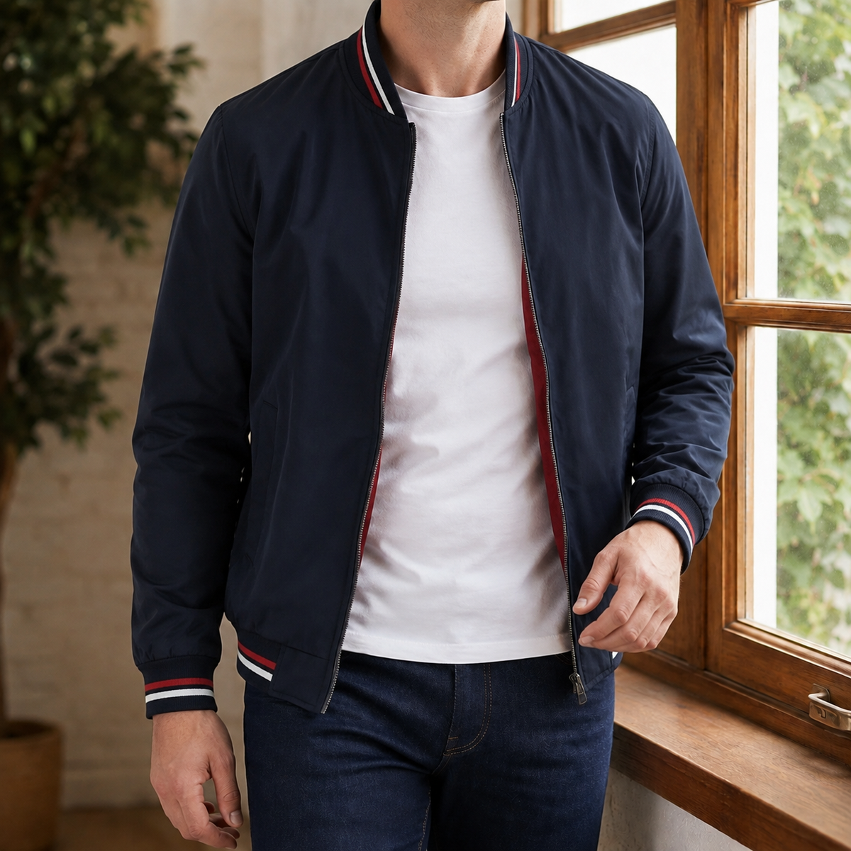Leichte Bomberjacke Damen Relaxed Fit Freizeit