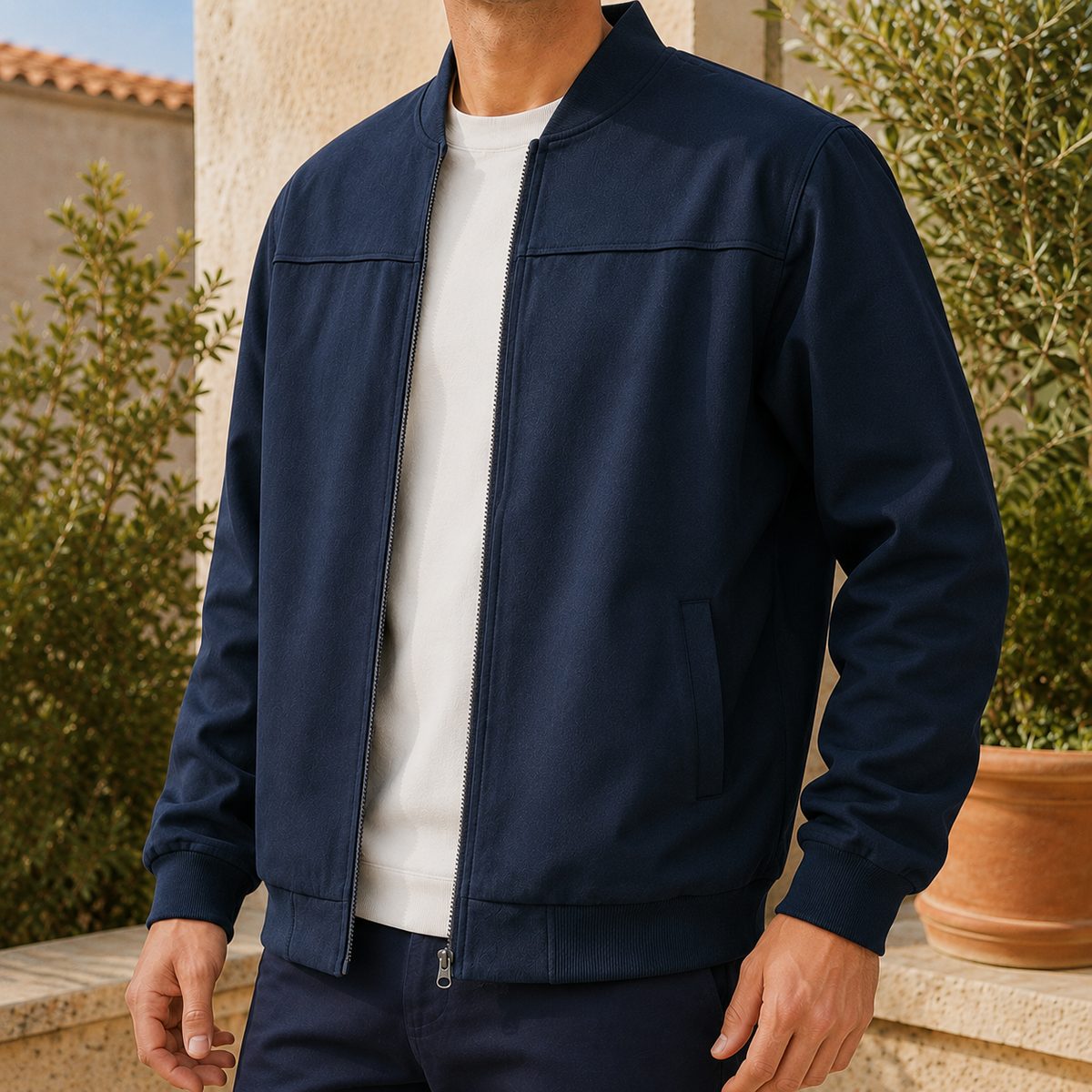 Bomberjacke Herren Slim Fit Freizeit