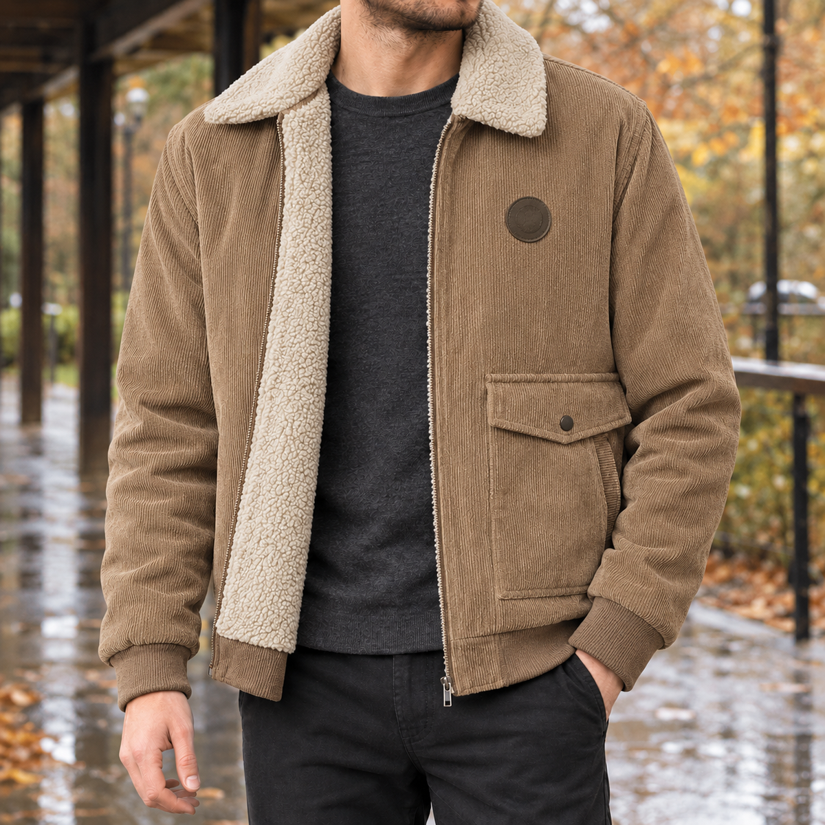 Damen Fleecejacke Regular Fit Casual Winter Freizeit