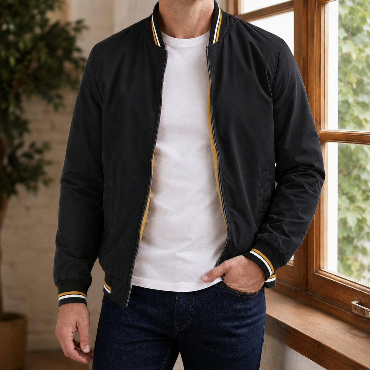 Leichte Bomberjacke Damen Relaxed Fit Freizeit