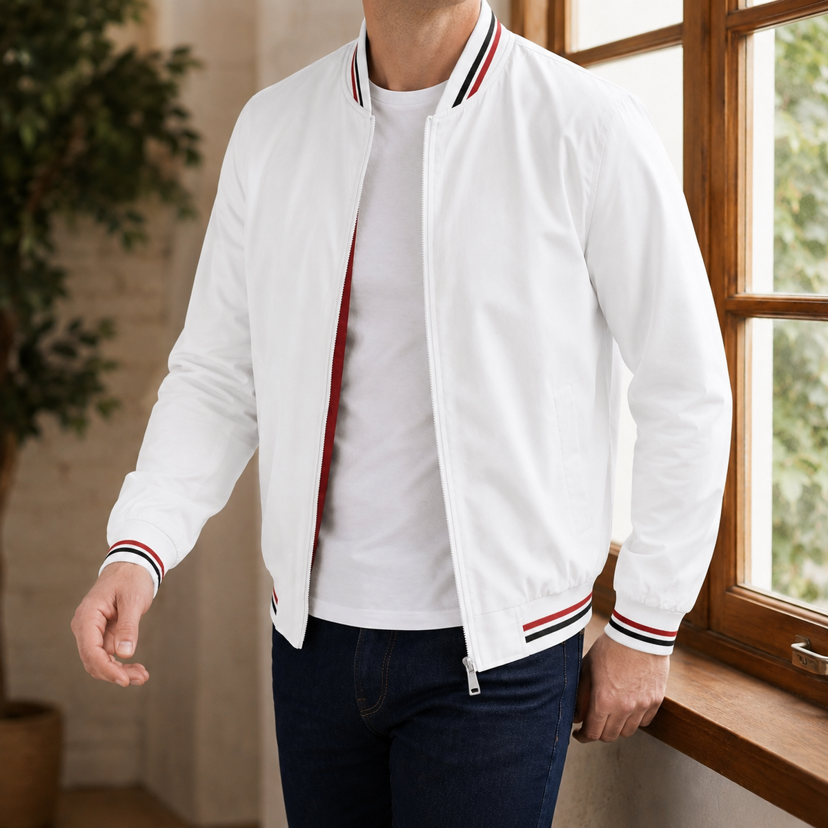 Leichte Bomberjacke Damen Relaxed Fit Freizeit