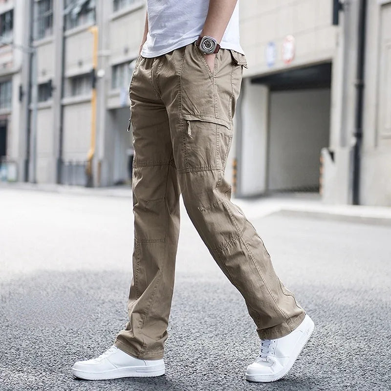 Herren Cargo-Hose mit elastischem Bund