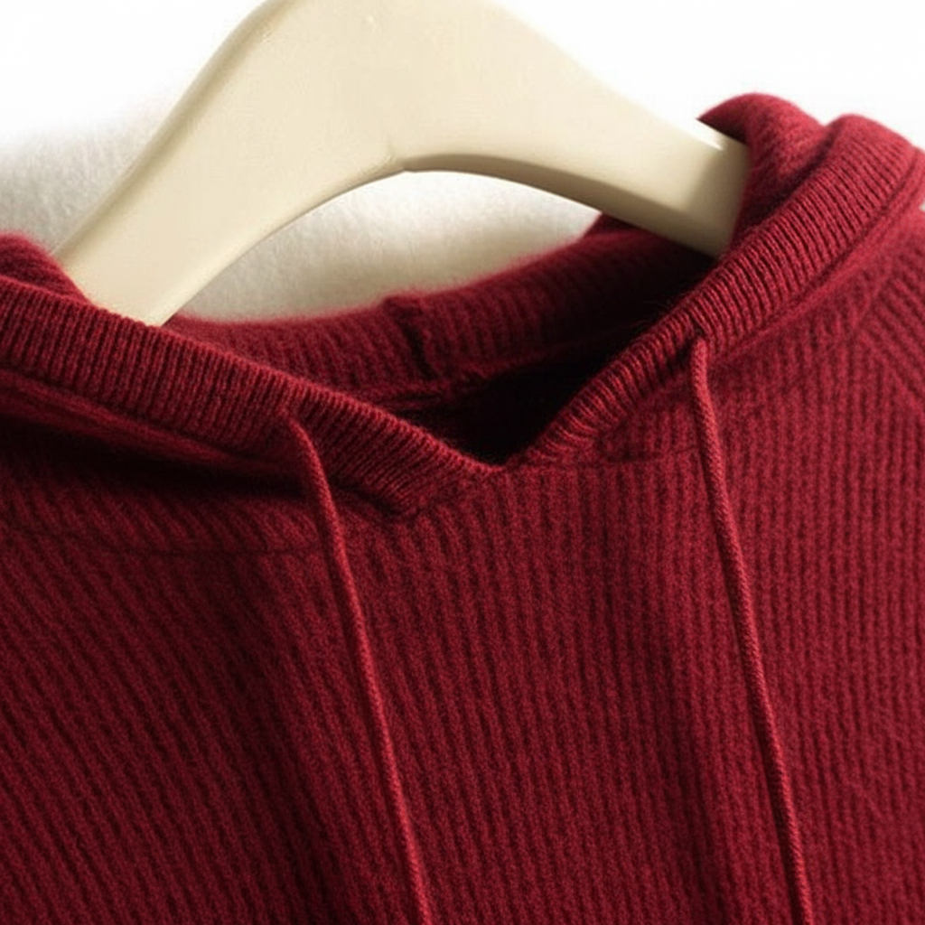 Damen Hoodie Relaxed Fit mit Rippdetails
