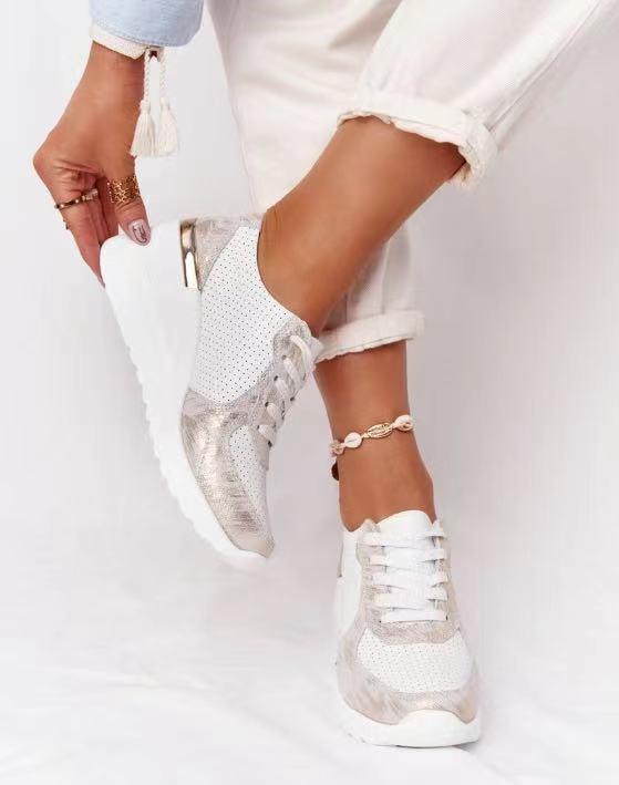 Sneaker Damen Regular Fit Freizeit Leicht und Bequem