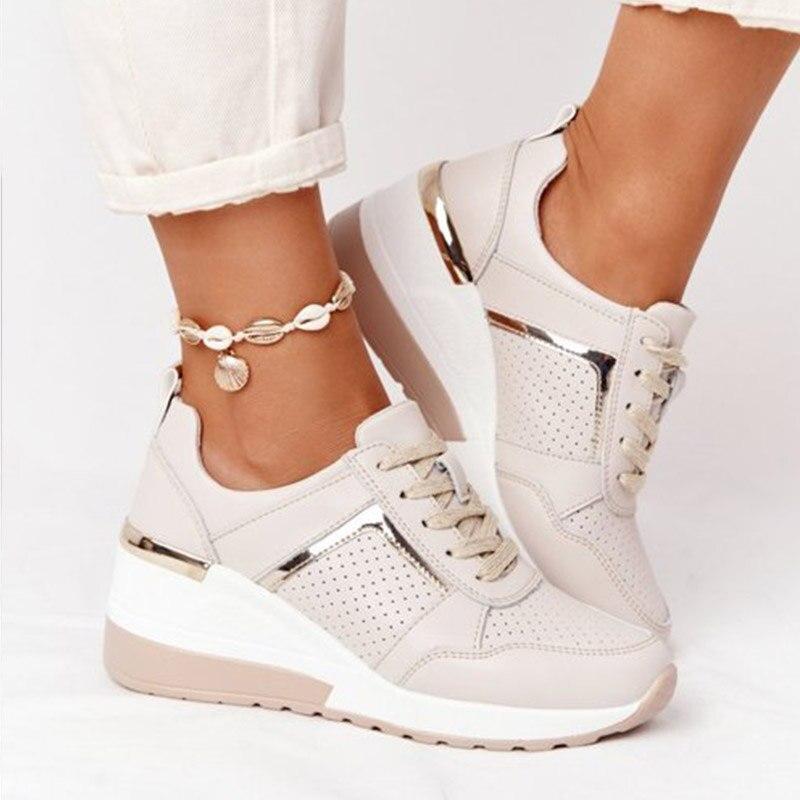 Sneaker Damen Regular Fit Freizeit Leicht und Bequem