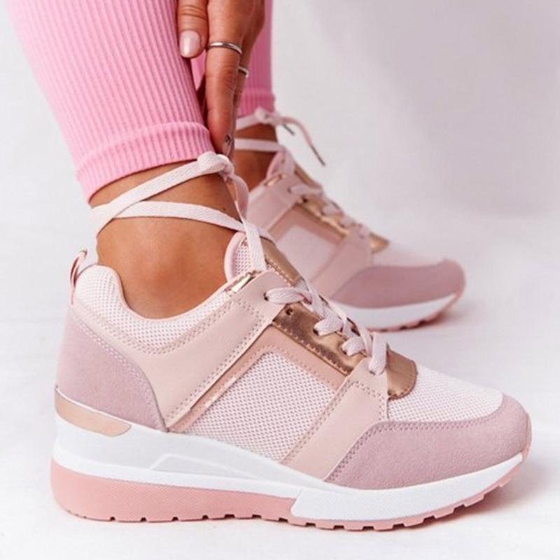 Sneaker Damen Regular Fit Freizeit Leicht und Bequem