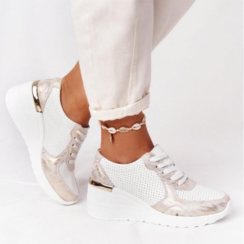 Sneaker Damen Regular Fit Freizeit Leicht und Bequem