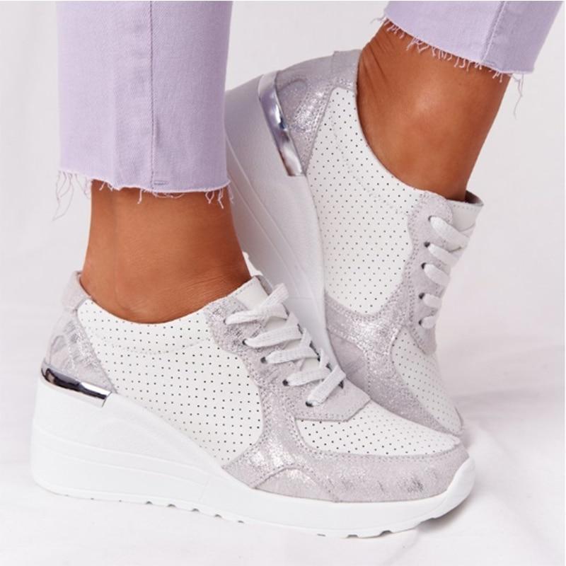 Sneaker Damen Regular Fit Freizeit Leicht und Bequem