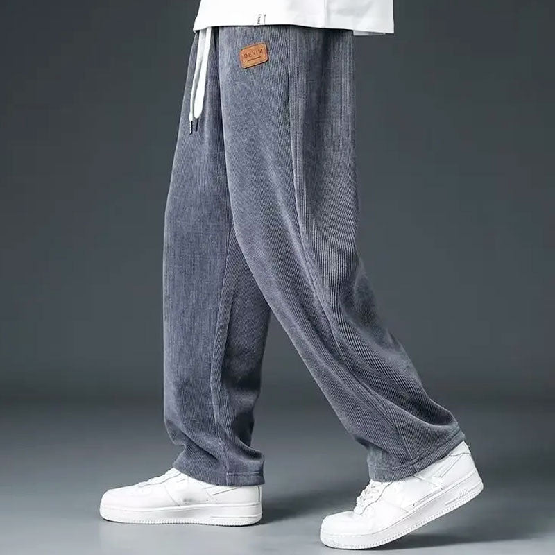 Herren Jogginghose Wide-Leg mit Kordelzug