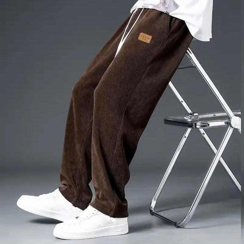 Herren Jogginghose Wide-Leg mit Kordelzug