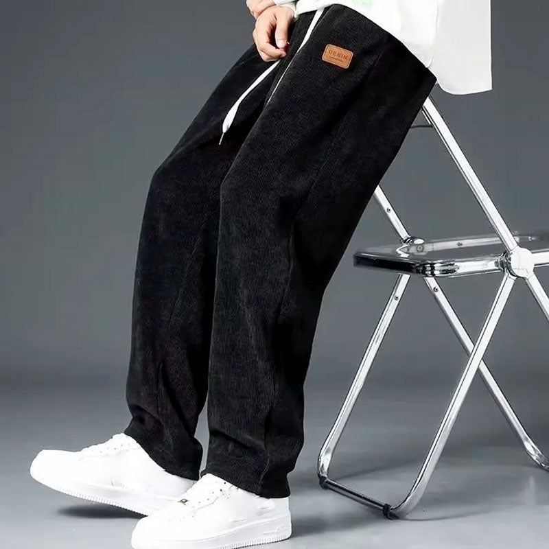 Herren Jogginghose Wide-Leg mit Kordelzug