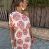 Helma | Elegantes One-Shoulder Minikleid mit floraler Struktur & femininem Schnitt
