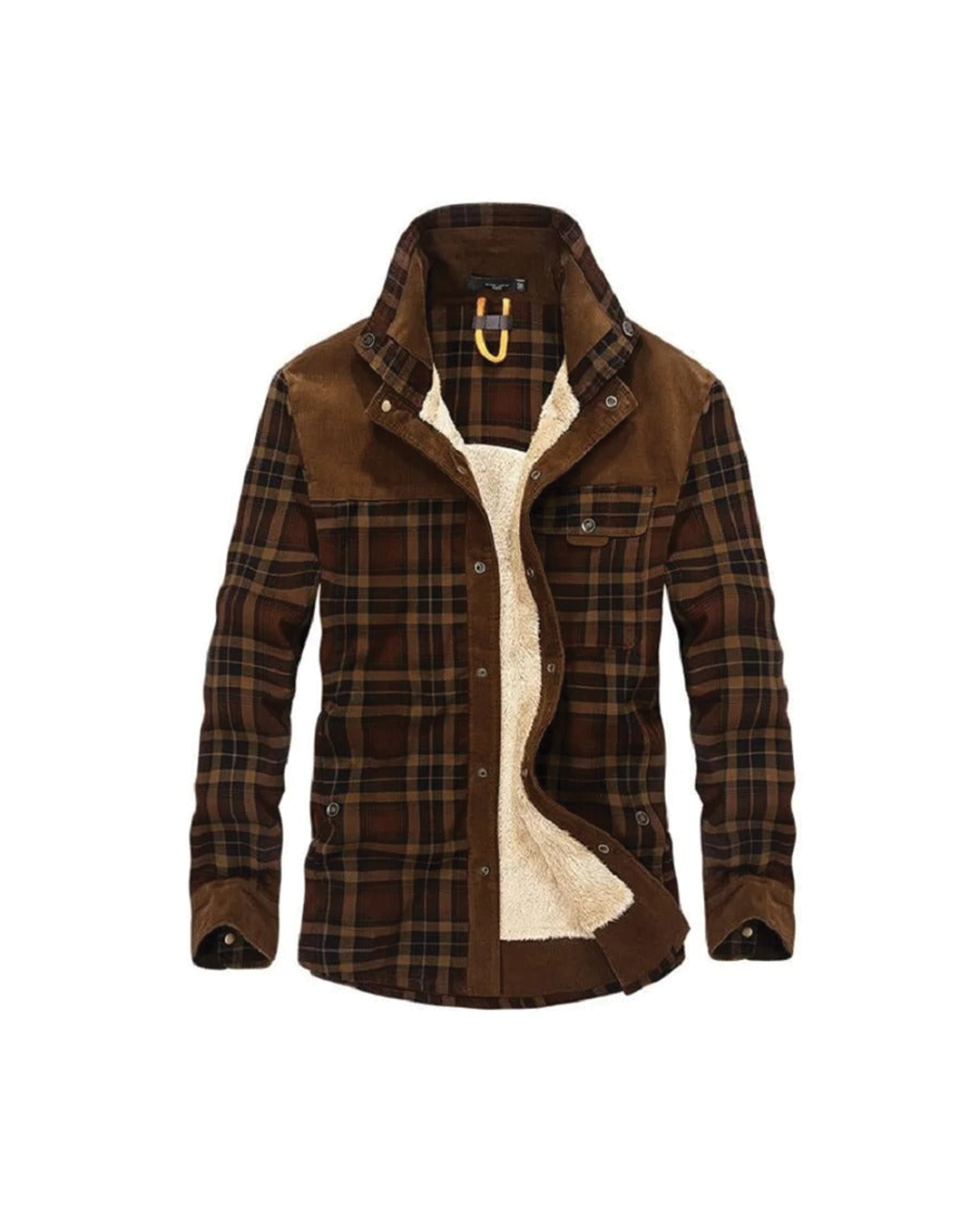 Wolljacke Herren Regular Fit Freizeit Karomuster