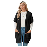 Damen Cardigan Offener Schnitt Relaxed Fit Casual