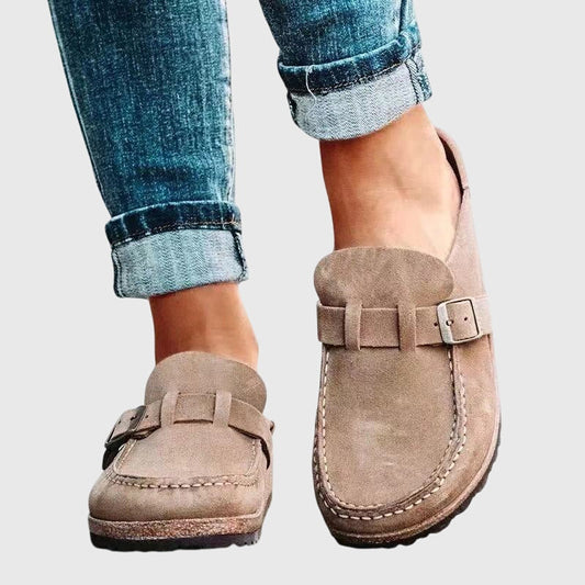 Damen Clogs mit geräumigem Zehenbereich und gepolsterter Innensohle