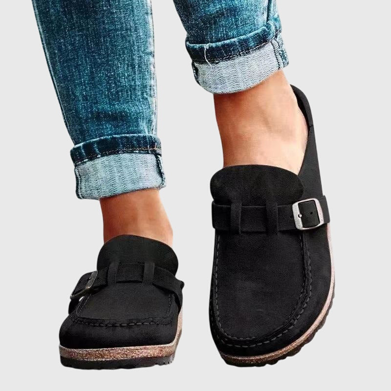 Damen Clogs mit geräumigem Zehenbereich und gepolsterter Innensohle