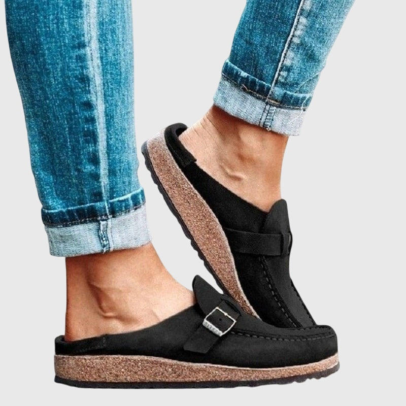 Damen Clogs mit geräumigem Zehenbereich und gepolsterter Innensohle