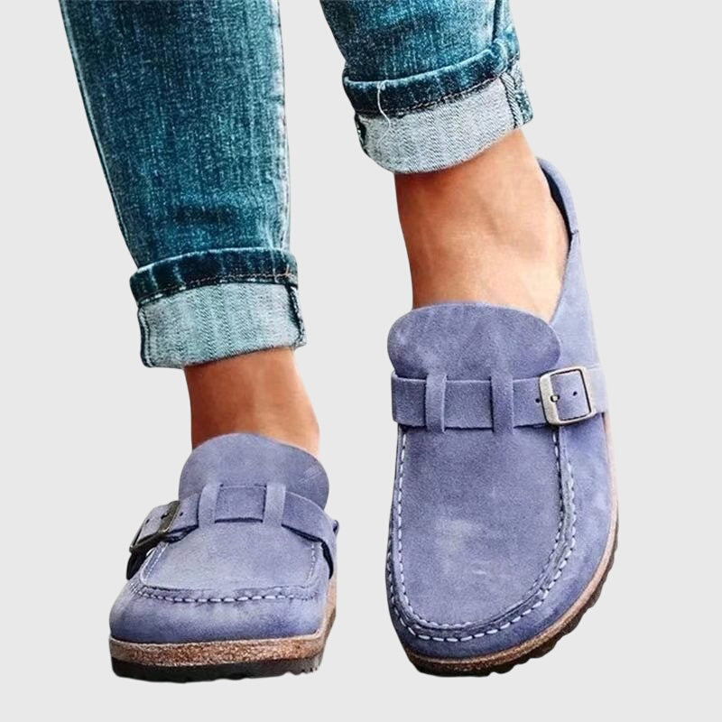 Damen Clogs mit geräumigem Zehenbereich und gepolsterter Innensohle